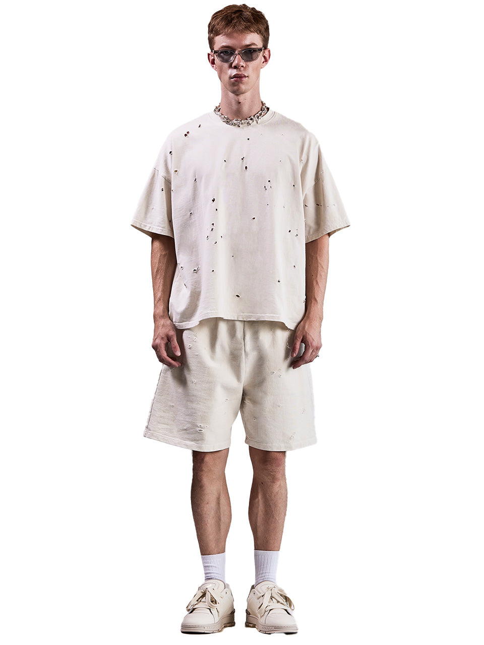 LASERCUT TSHIRT - OFF WHITE