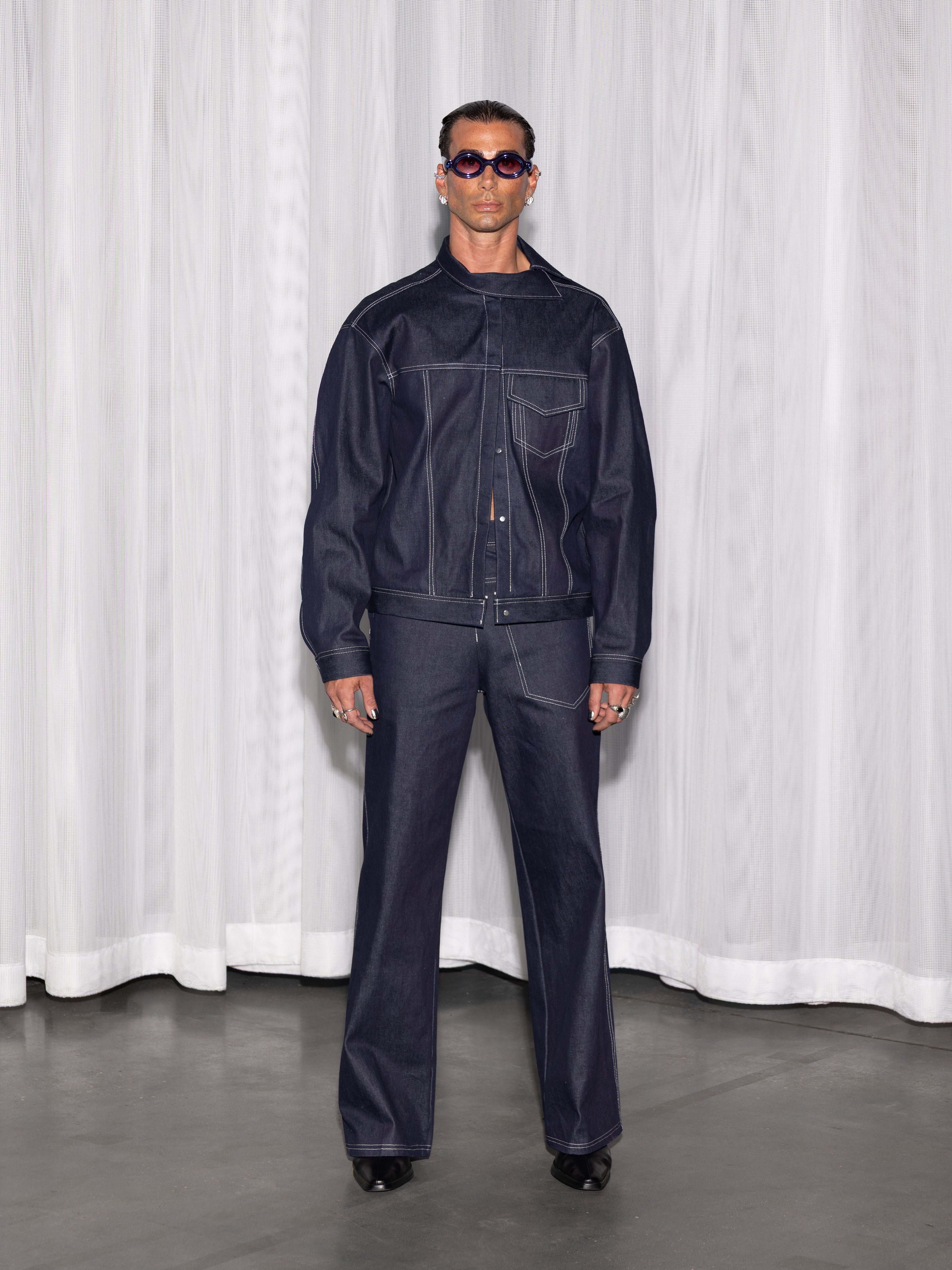 WEAVE DENIM JACKET - LOOK 18 - SS27