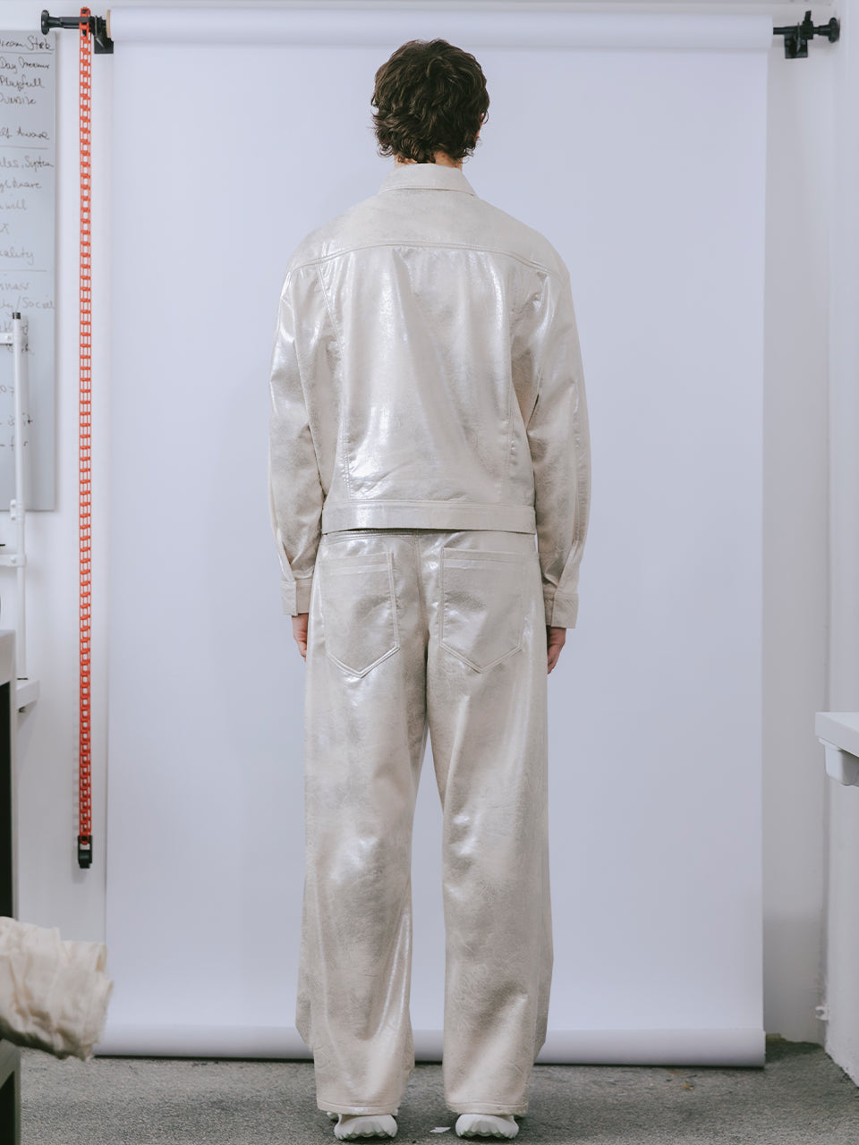 SILVER SCUBA DENIM PANTS