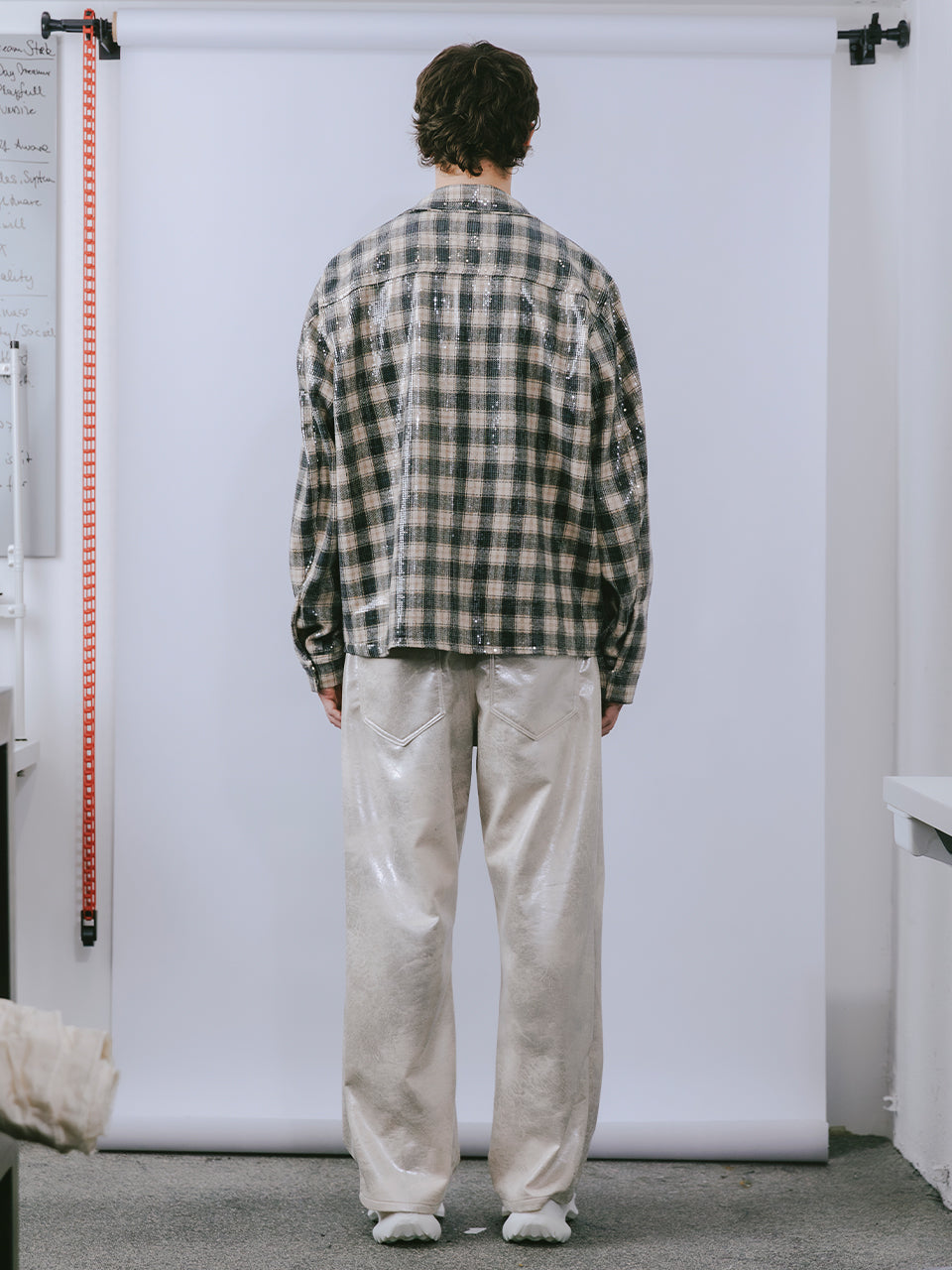 RECYCLED SEQUINS SHIRT