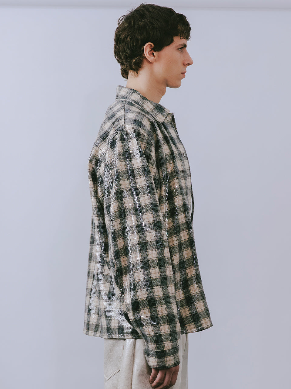 RECYCLED SEQUINS SHIRT