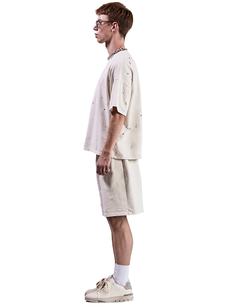 LASERCUT TSHIRT - OFF WHITE