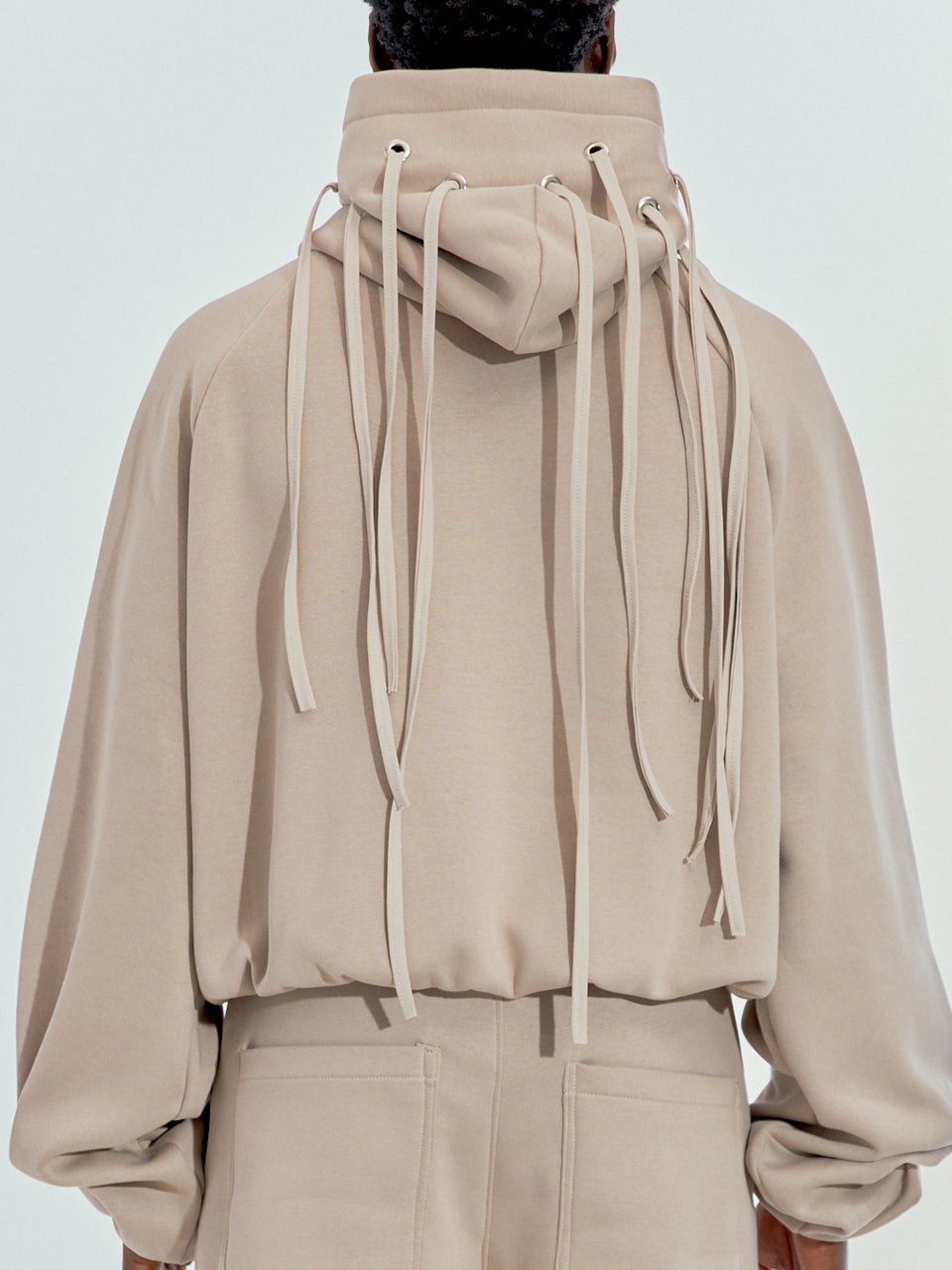 CREME LACED HOODIE