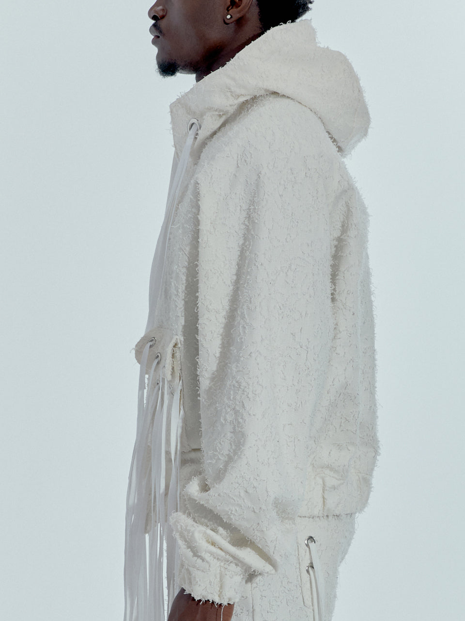 WHITE LACED DENIM JACKET